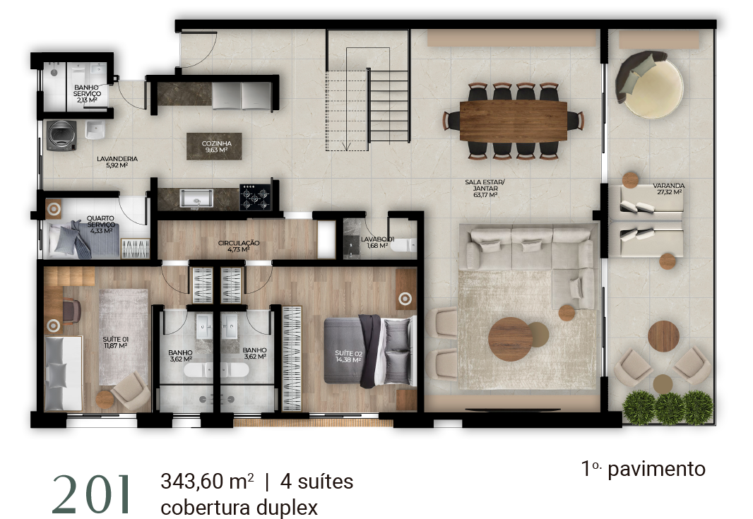 Imagem Apartamento com 3 Quartos à Venda, 171 m² em Gambôa do Belém (Cunhambebe) - Angra dos Reis