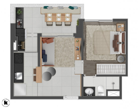 Imagem Apartamento com 1 Quarto à Venda, 37 m² em Cerqueira César - São Paulo