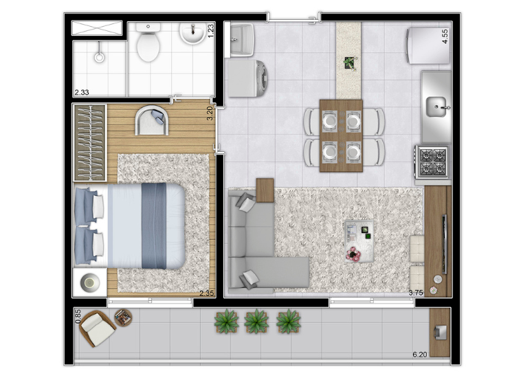 Imagem Apartamento com 1 Quarto à Venda, 31 m²em Socorro - São Paulo
