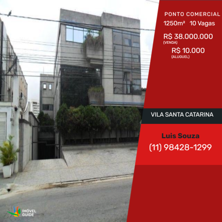 Ponto Comercial à Venda ou Locação,  em Vila Santa Catarina - São Paulo