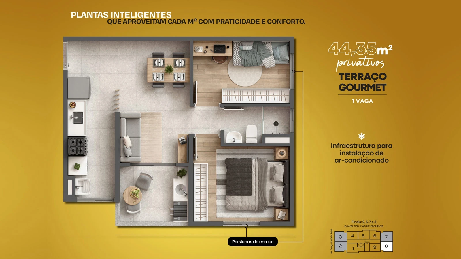 Imagem Apartamento com 2 Quartos à Venda, 44 m² em Km 18 - Osasco