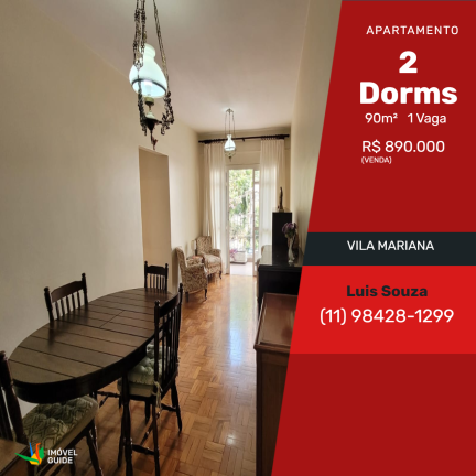 Apartamento com 2 Quartos à Venda,  em Vila Mariana - São Paulo