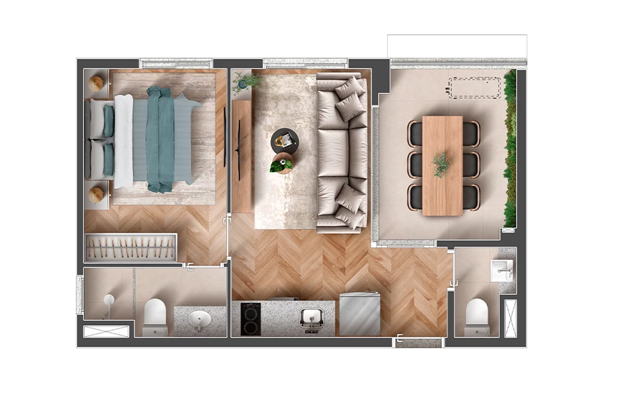 Imagem Apartamento com 1 Quarto à Venda, 38 m² em Vila Clementino - São Paulo