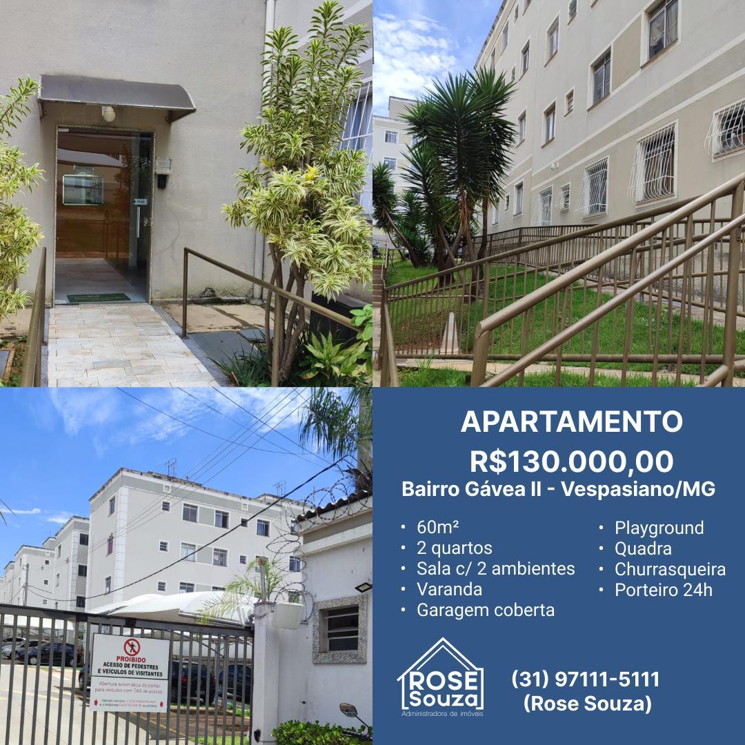 Apartamento com 2 Quartos à Venda, 60 m²em Av, Gávea II - Vespasiano