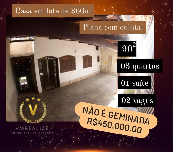 Casa com 3 Quartos à Venda, 360 m²em Belo Vale - Santa Luzia