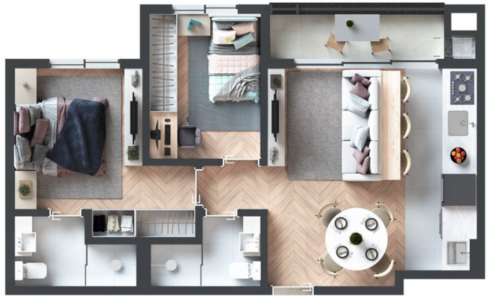 Imagem Apartamento com 2 Quartos à Venda, 56 m² em Juvevê - Curitiba