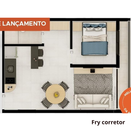 Imagem Apartamento com 1 Quarto à Venda, 24 m² em Vila Congonhas - São Paulo