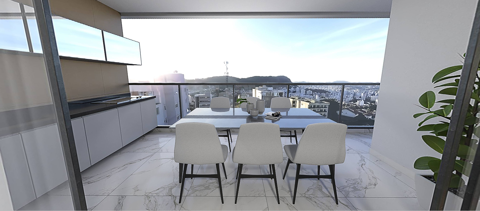 Imagem Apartamento com 3 Quartos à Venda, 103 m² em Estrela Sul - Juiz de Fora