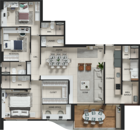 Imagem Apartamento com 4 Quartos à Venda, 132 m² em Boa Viagem - Recife