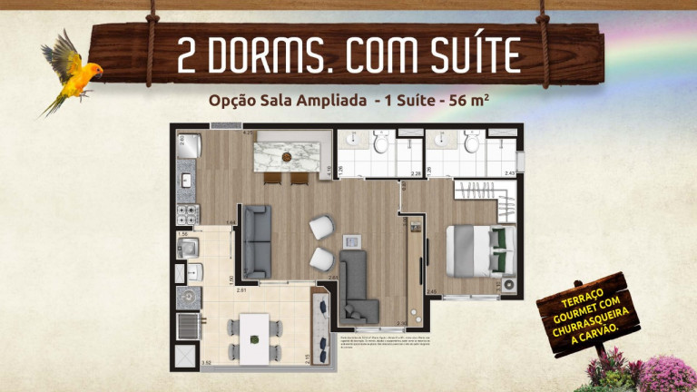 Imagem Apartamento com 2 Quartos à Venda, 56 m² em Vila Maria - São Paulo