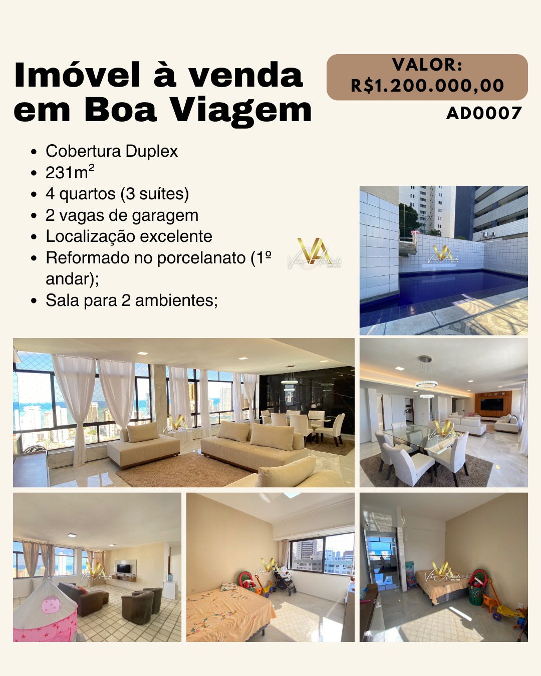 Imagem Cobertura com 4 Quartos à Venda, 231 m² em Boa Viagem - Recife