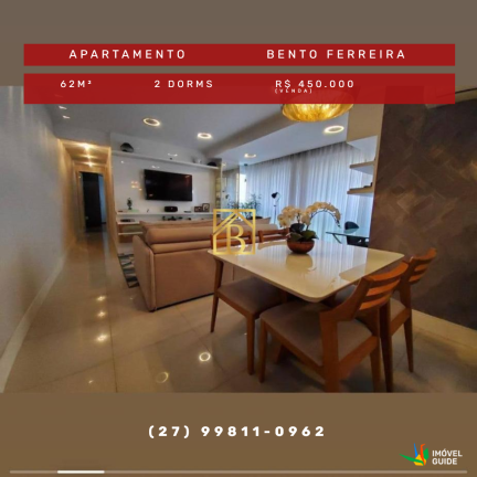 Apartamento com 2 Quartos à Venda,  em Bento Ferreira - Vitória