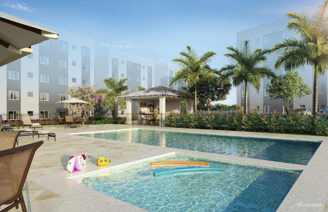 Imagem Apartamento com 2 Quartos à Venda, 44 m² em Campo Grande - Rio de Janeiro
