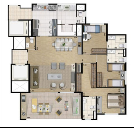 Imagem Apartamento com 3 Quartos à Venda ou Locação, 134 m²em Bosque da Saúde - São Paulo