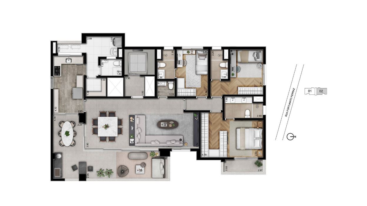 Imagem Apartamento à Venda, 127 m² em Vila Anastácio - São Paulo