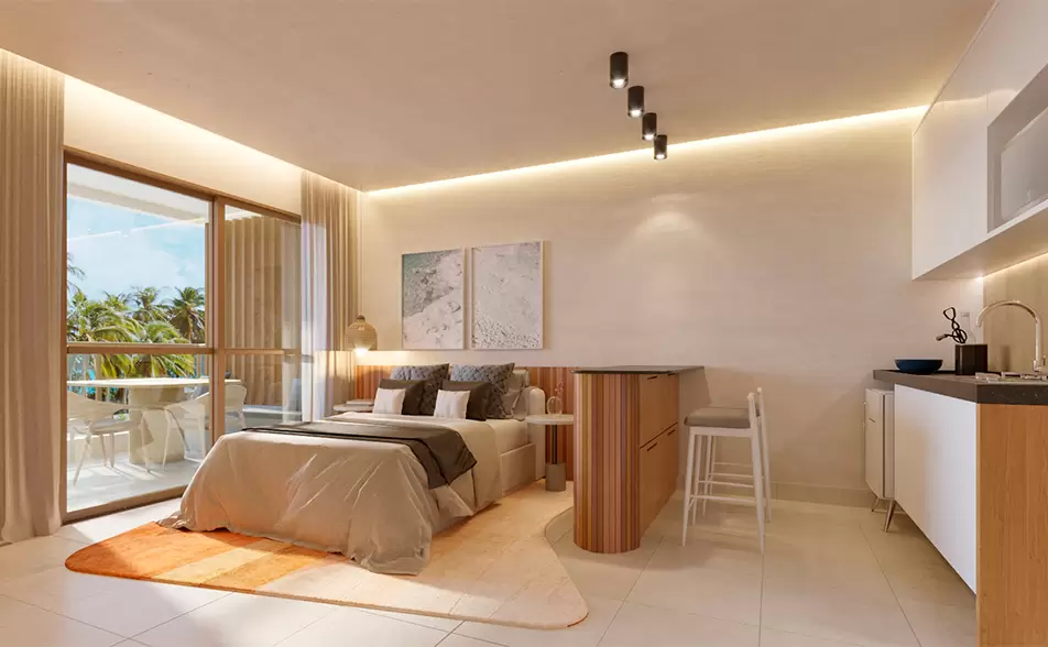 Imagem Apartamento com 1 Quarto à Venda, 29 m² em Porto das Dunas - Aquiraz