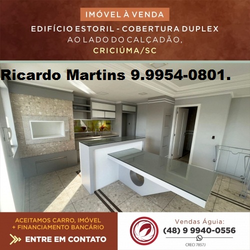 Imagem Cobertura com 3 Quartos à Venda, 291 m² em Centro - Criciúma