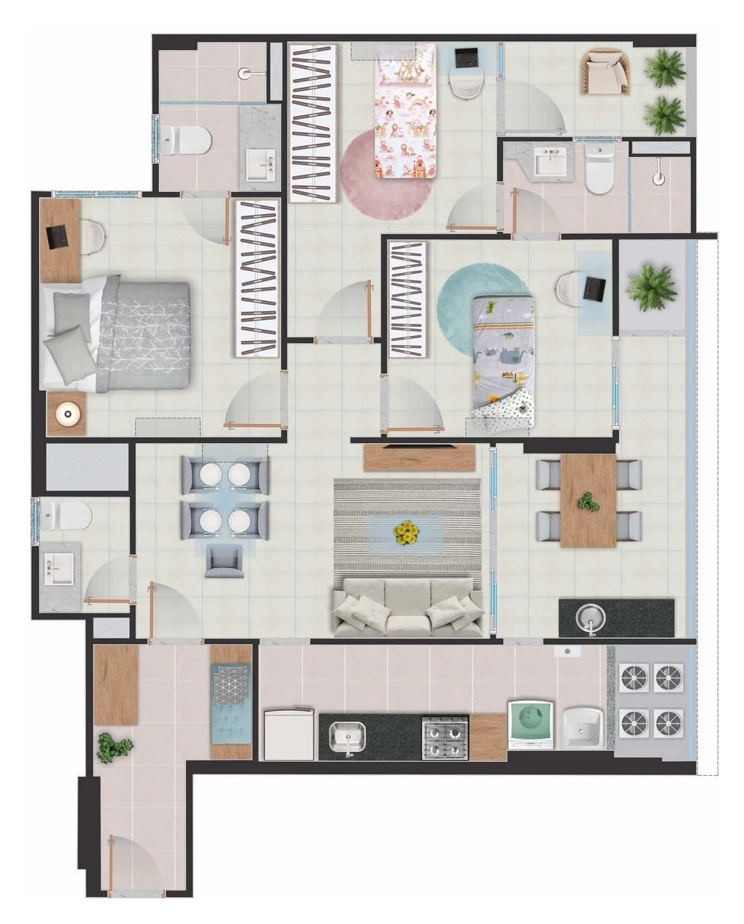 Imagem Apartamento com 2 Quartos à Venda, 59 m² em Praia de Itaparica - Vila Velha