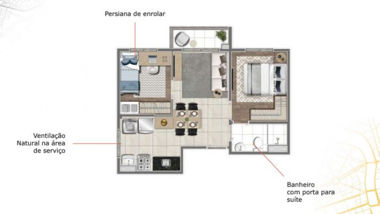 Apartamento com 2 Quartos à Venda, 39 m² em Pirituba - São Paulo