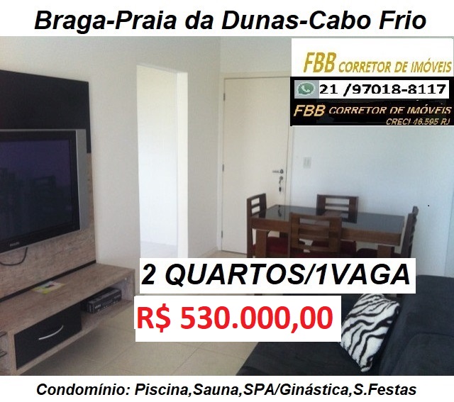 Foto do imóvel: Apartamento com 2 Quartos à Venda, 58 m² em Braga - Cabo Frio