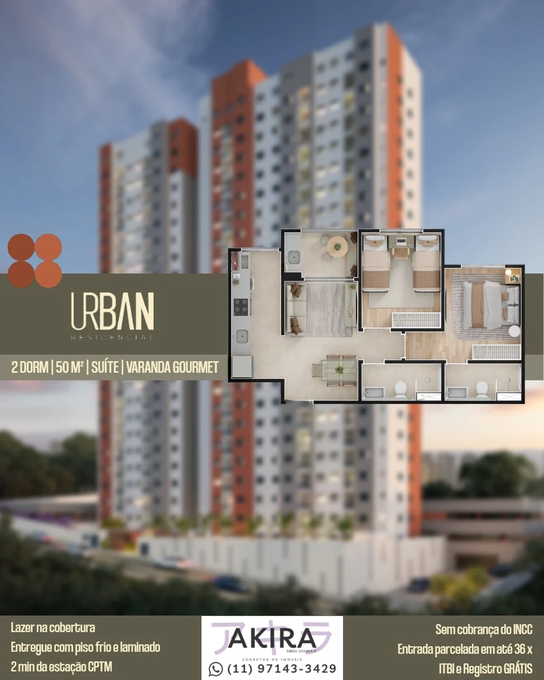 Imagem Apartamento com 2 Quartos à Venda, 50 m² em Loteamento Municipal Brás Cubas - Mogi das Cruzes