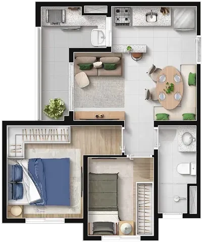 Foto do imóvel: Apartamento com 1 Quarto à Venda, 28 m² em Jardim do Lago - São Paulo