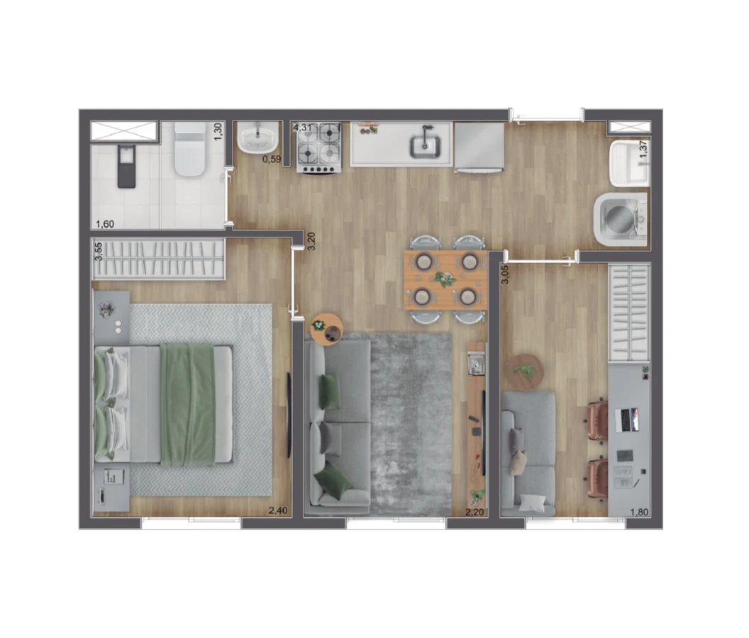 Foto do imóvel: Apartamento com 1 Quarto à Venda, 24 m² em Pousada dos Bandeirantes - Carapicuíba