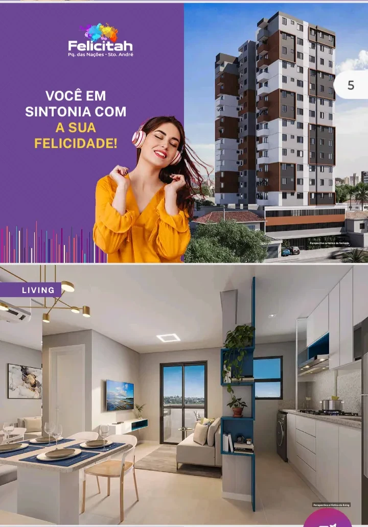 Foto do imóvel: Apartamento com 2 Quartos à Venda, 44 m² em Jardim Rina - Santo André