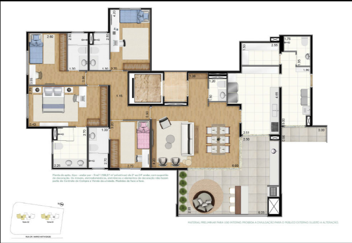 Imagem Apartamento com 4 Quartos à Venda, 188 m² em Taquaral - Campinas