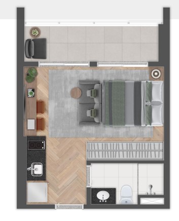 Foto do imóvel: Studio com 1 Quarto à Venda, 31 m² em Jardim das Acácias - São Paulo
