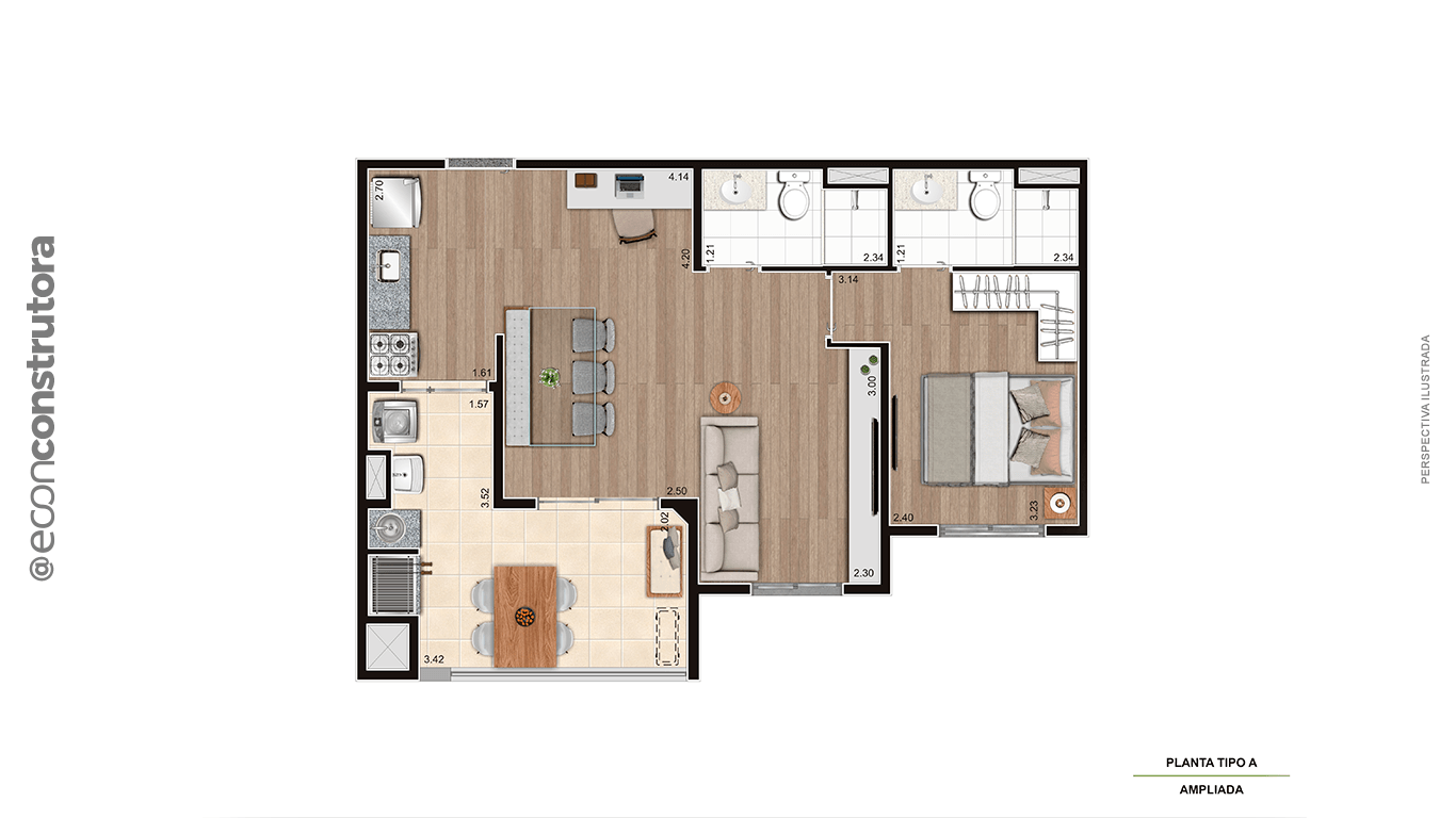 Imagem Apartamento com 2 Quartos à Venda, 53 m²em Vila Bandeirantes - São Paulo