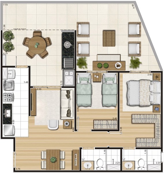 Imagem Apartamento com 3 Quartos à Venda, 74 m² em Sacomã - São Paulo