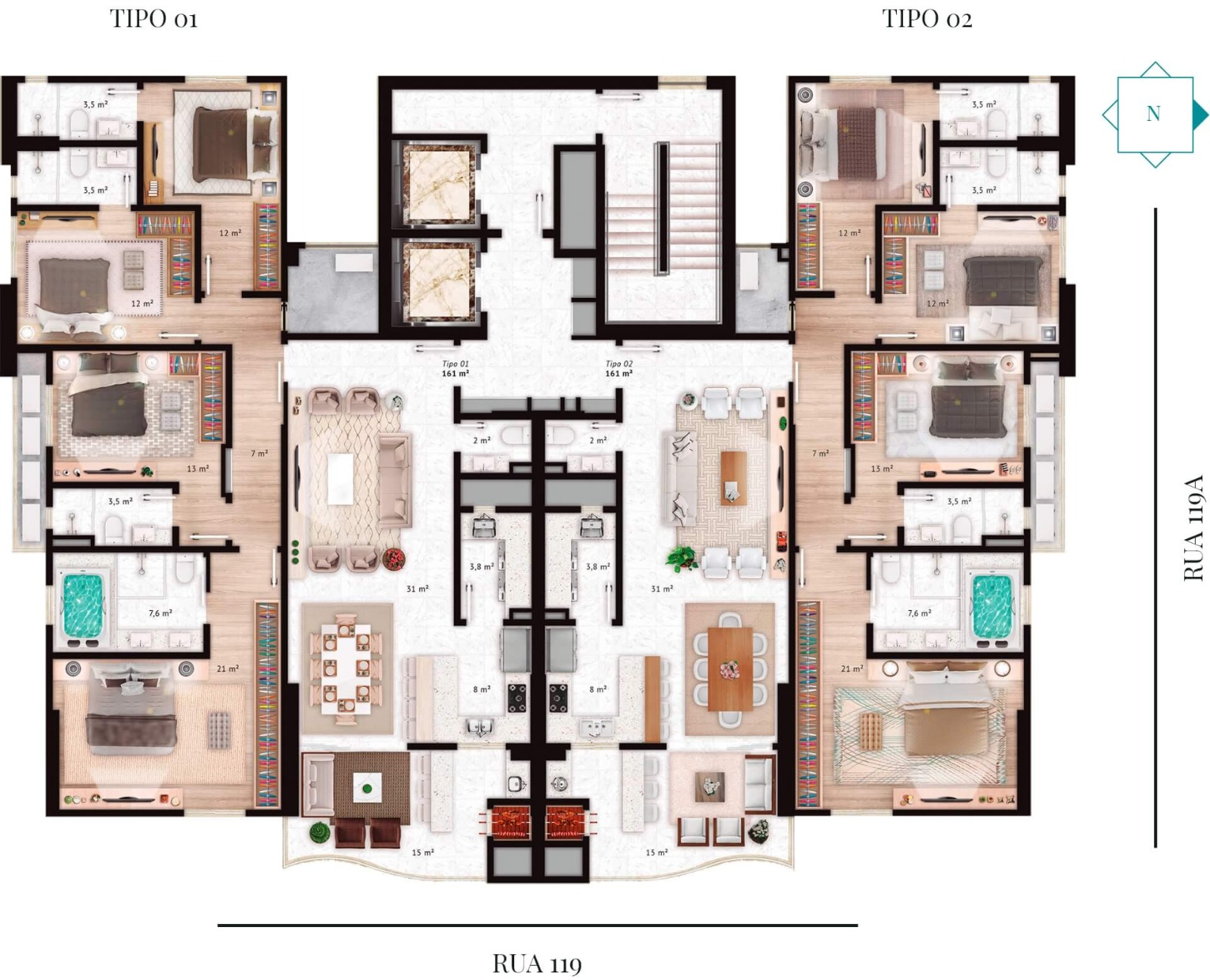 Imagem Apartamento com 4 Quartos à Venda, 281 m²em Centro - Itapema