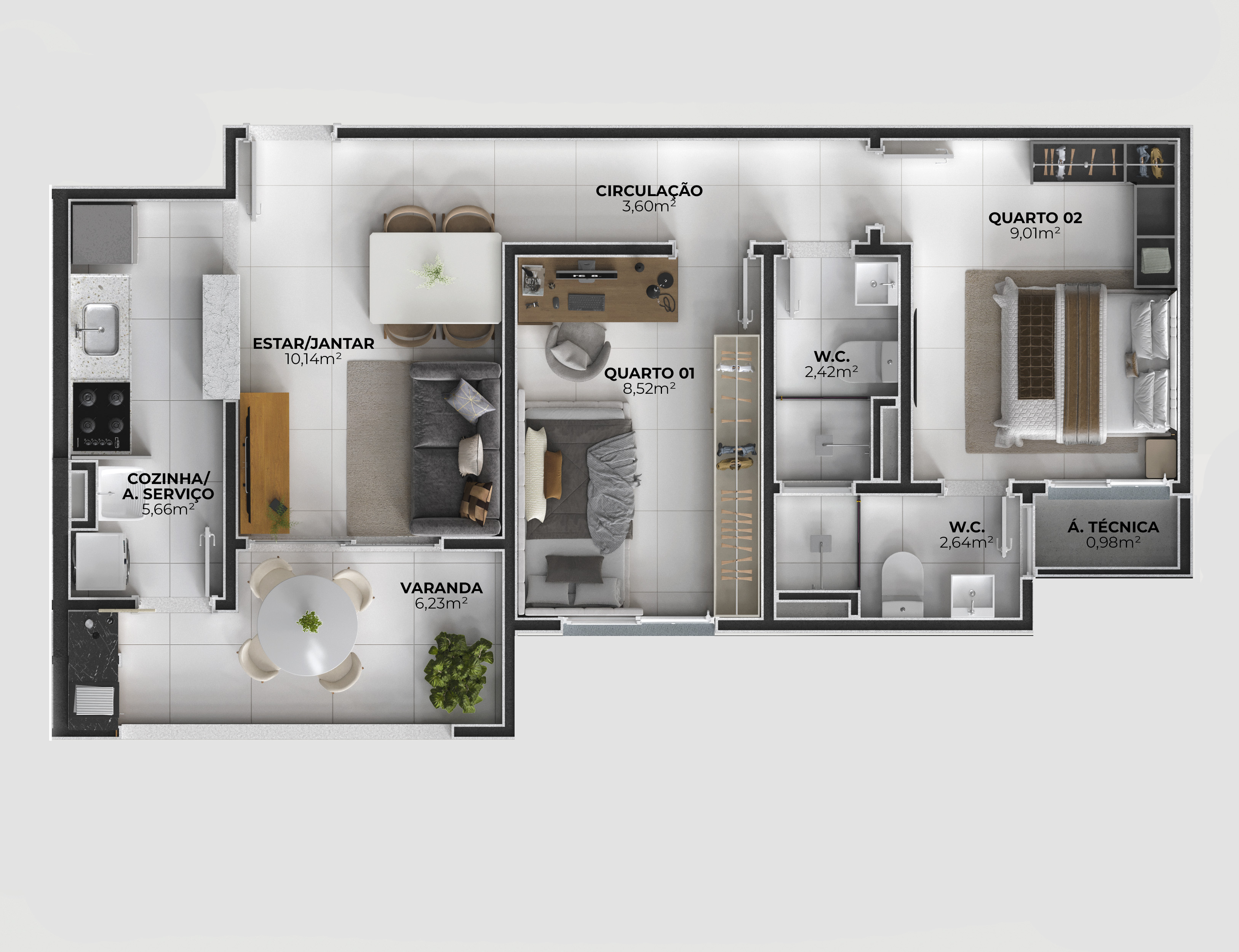 Foto do imóvel: Apartamento com 2 Quartos à Venda, 77 m² em Aruana - Aracaju