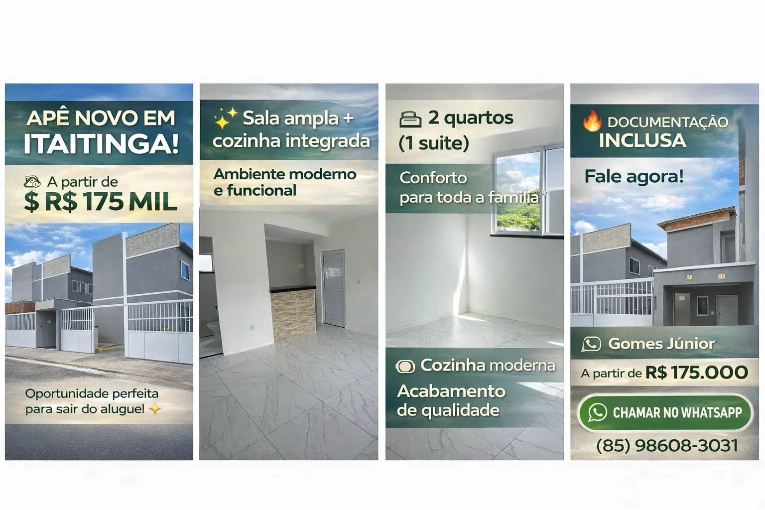 Imagem Apartamento com 2 Quartos à Venda, 57 m² em Gereraú - Itaitinga