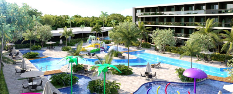 Apartamento com 1 Quarto à Venda, 29 m² em Praia de Muro Alto - Ipojuca