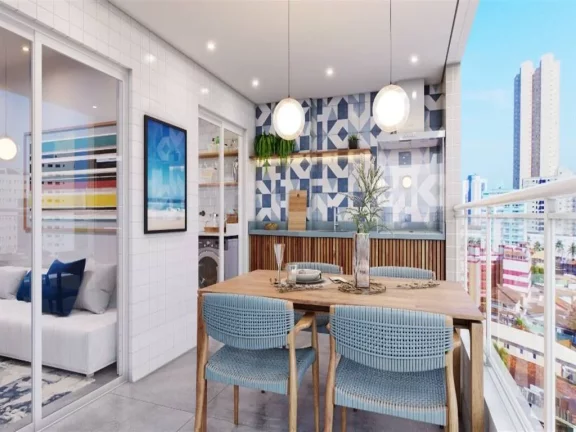 Imagem Apartamento com 2 dormitórios à venda, 76 m² por R$ 364.300,00 - Mirim - Praia Grande/SP