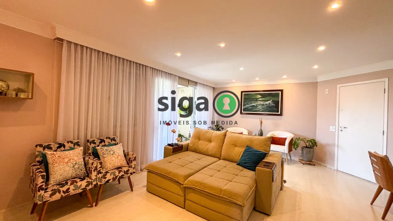 Imagem Apartamento a venda 117 m² 3 Suítes, 2 vagas - Portal do Morumbi -SP