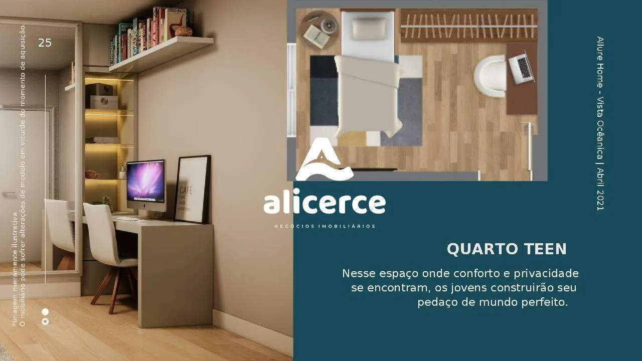 Imagem Apartamento Novo com Amplo Terraço 2 dormitórios com suíte, à Venda em Barreiros - São José/SC