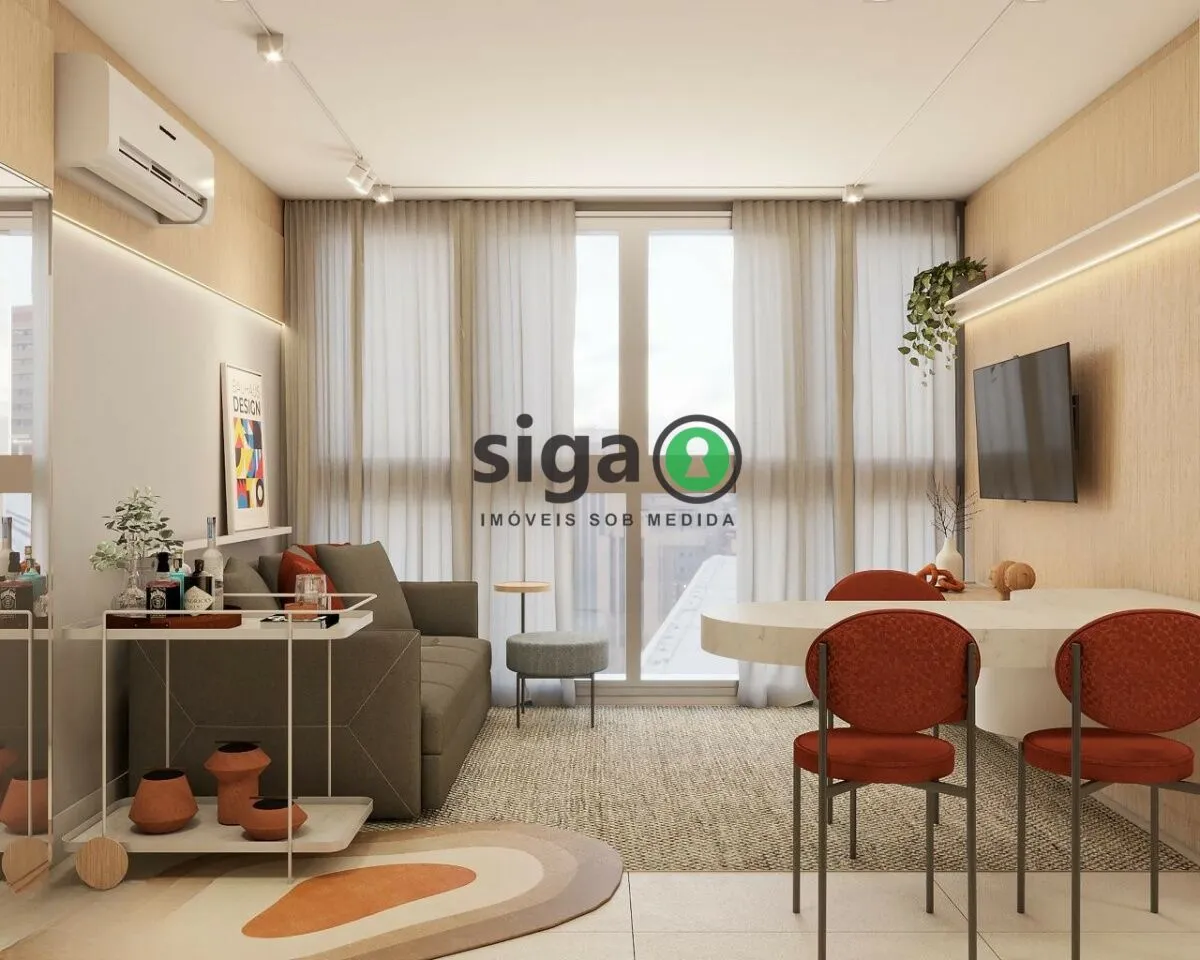 Imagem Apartamento á venda 38m² com 1 quarto, 1 vaga localizado no eixo Berrini x Chucrizaidan.