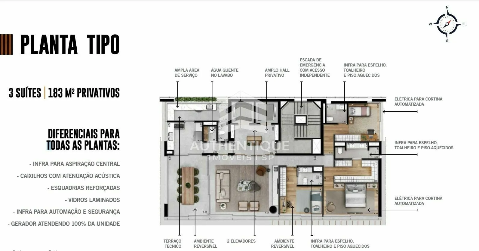 Imagem CASA VILA NOVA - Apartamento à venda no bairro Vila Nova Conceição - São Paulo/SP, Zona Sul