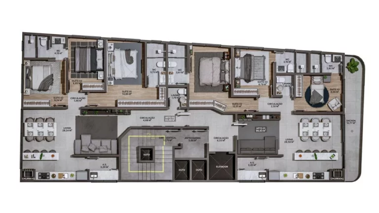 Imagem APARTAMENTO RESIDENCIAL em Itajaí - SC, Praia Brava de Itajaí