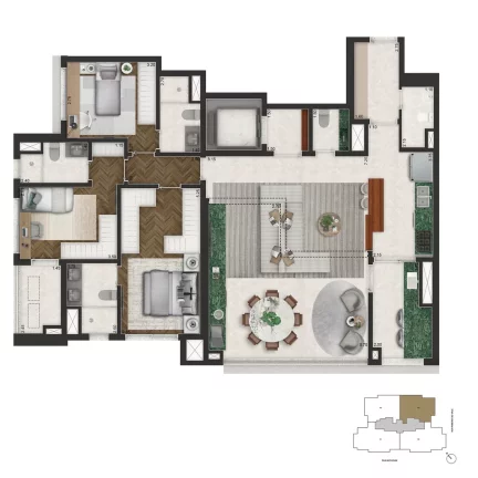 Imagem Apartamento à venda no bairro Brooklin Novo - São Paulo/SP