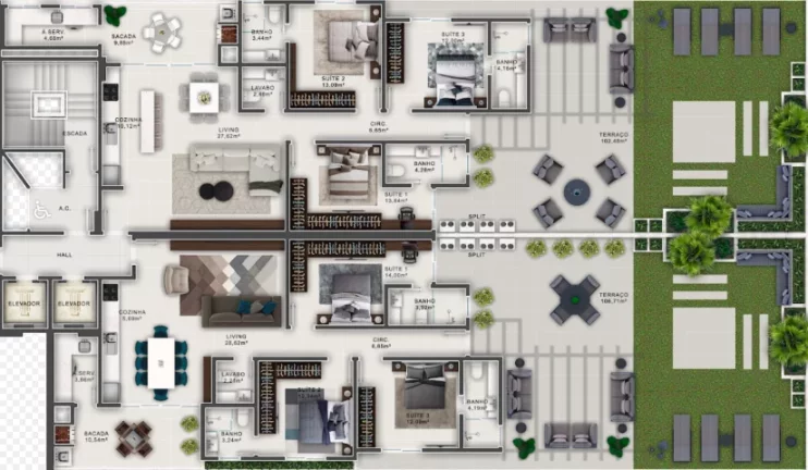 Imagem Oxford - Apartamento à venda no bairro Meia Praia - Itapema/SC
