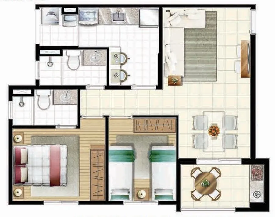 Imagem Apartamento com 2 dormitórios à venda, 60 m² por R$ 605.000,00 - Vila Barros - Guarulhos/SP