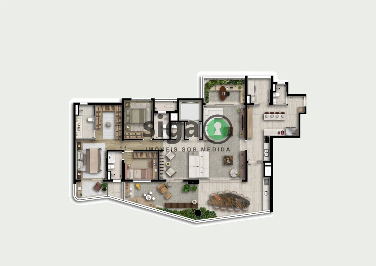 Imagem Apartamento de 216m² em Perdizes com 4 dormitórios e um novo padrão de alto lux