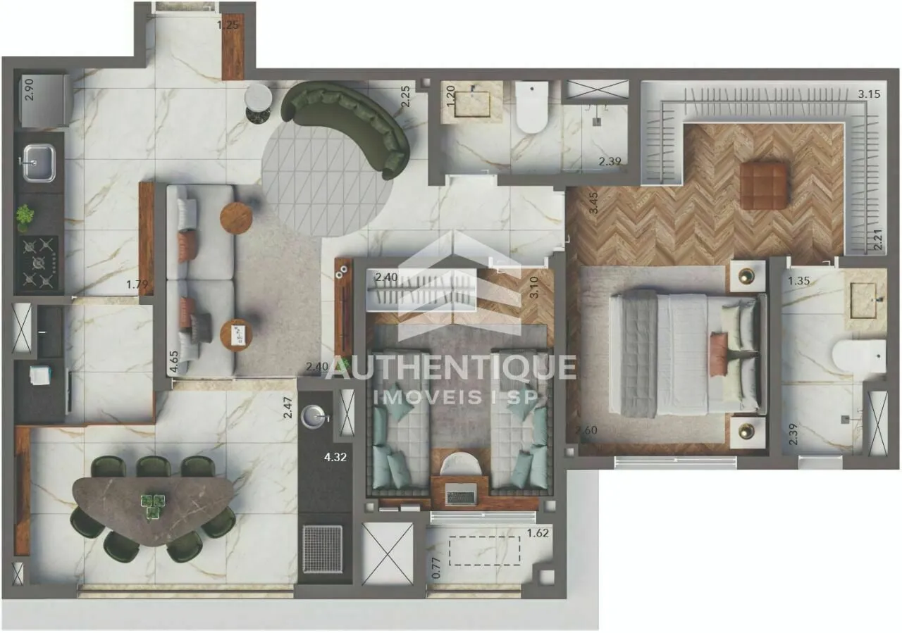 Imagem Living Hereditá Ipiranga - Apartamento à venda no bairro Ipiranga - São Paulo/SP, Zona Sul