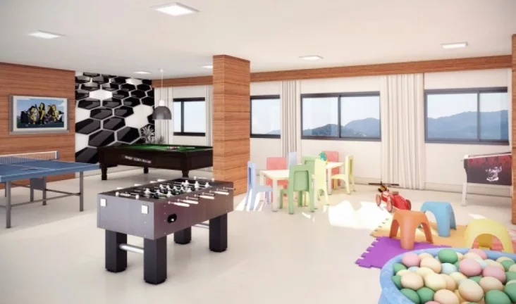 Imagem "Amplo Apartamento com 2 Dormitórios e Terraço Gourmet a 300m da Praia na Guilhermina"