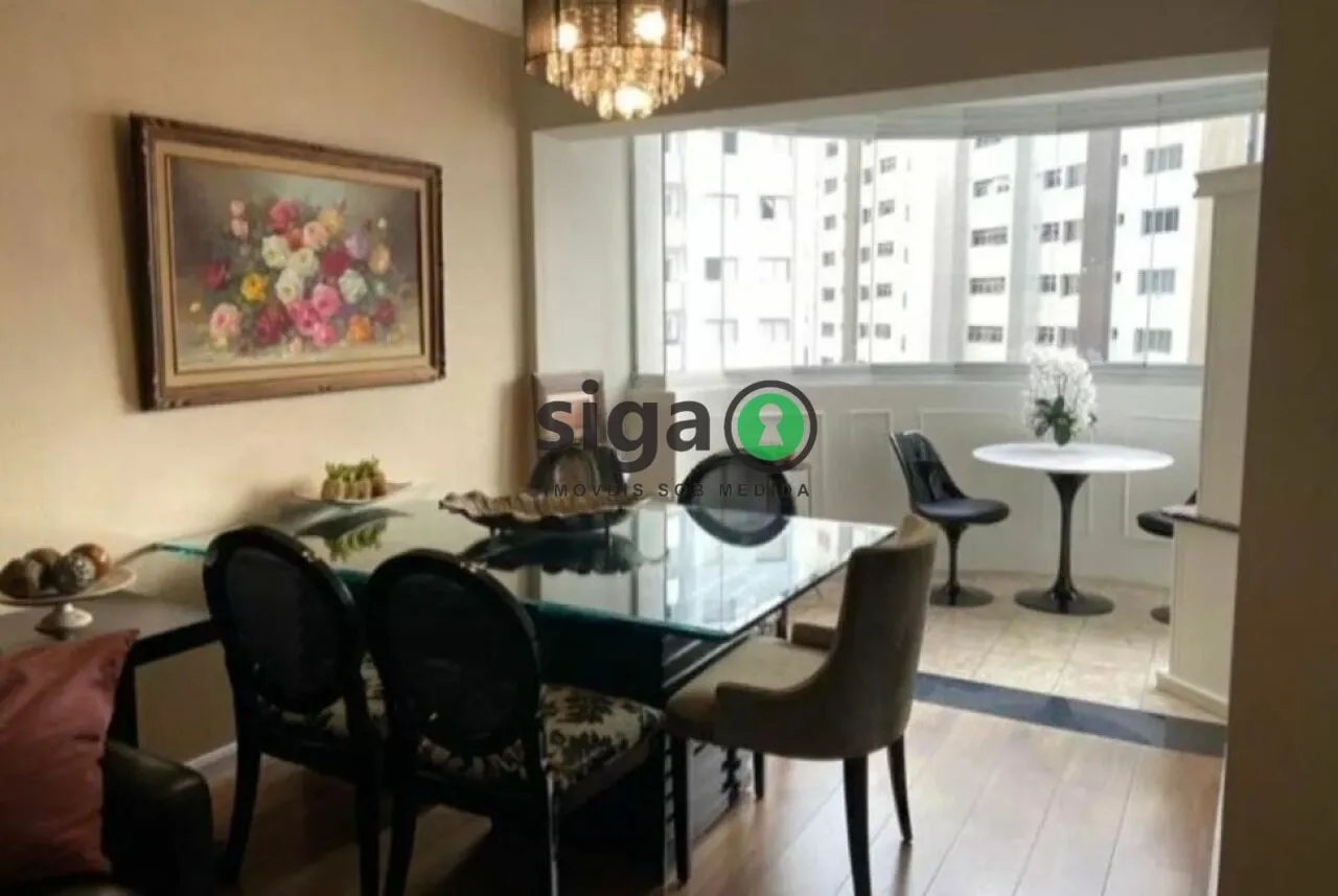 Imagem Apartamento Alto Padrão em Moema de 3 Quartos com 2 Vagas - 117m² à Venda.