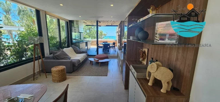 Imagem Pé na Areia com Vista ao mar - A Venda ou Locação de Temporada - Juquehy com 4 suítes, lado direito, máx. 08 pessoas | Juquehy Imobiliária